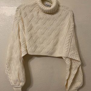 NAKD Cream Knit Crop Sweater
